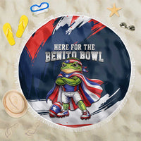 Benito Bowl Puerto Rican Football Beach Blanket Coquí Frog Puerto Rican