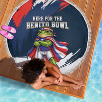 Benito Bowl Puerto Rican Football Beach Blanket Coquí Frog Puerto Rican