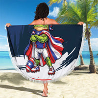 Benito Bowl Puerto Rican Football Beach Blanket Coquí Frog Puerto Rican