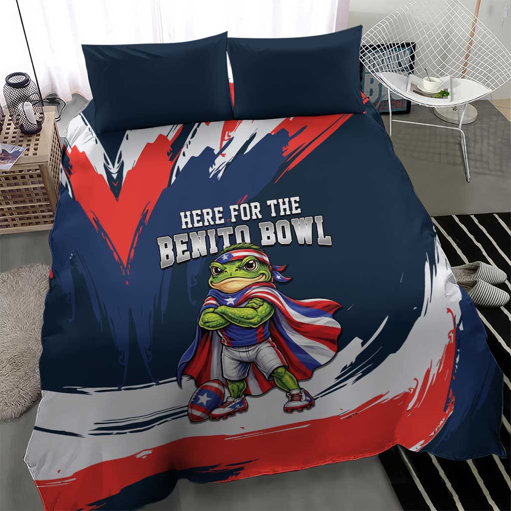 Benito Bowl Puerto Rican Football Bedding Set Coquí Frog Puerto Rican