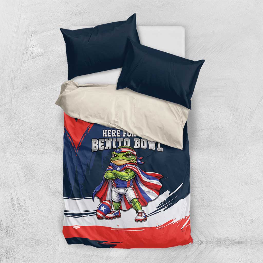 Benito Bowl Puerto Rican Football Bedding Set Coquí Frog Puerto Rican