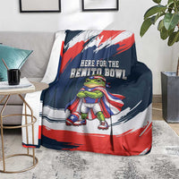 Benito Bowl Puerto Rican Football Blanket Coquí Frog Puerto Rican
