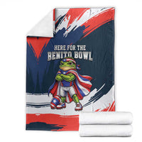 Benito Bowl Puerto Rican Football Blanket Coquí Frog Puerto Rican
