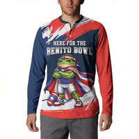Benito Bowl Puerto Rican Football Button Sweatshirt Coquí Frog Puerto Rican