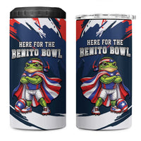 Benito Bowl Puerto Rican Football 4 in 1 Can Cooler Tumbler Coquí Frog Puerto Rican