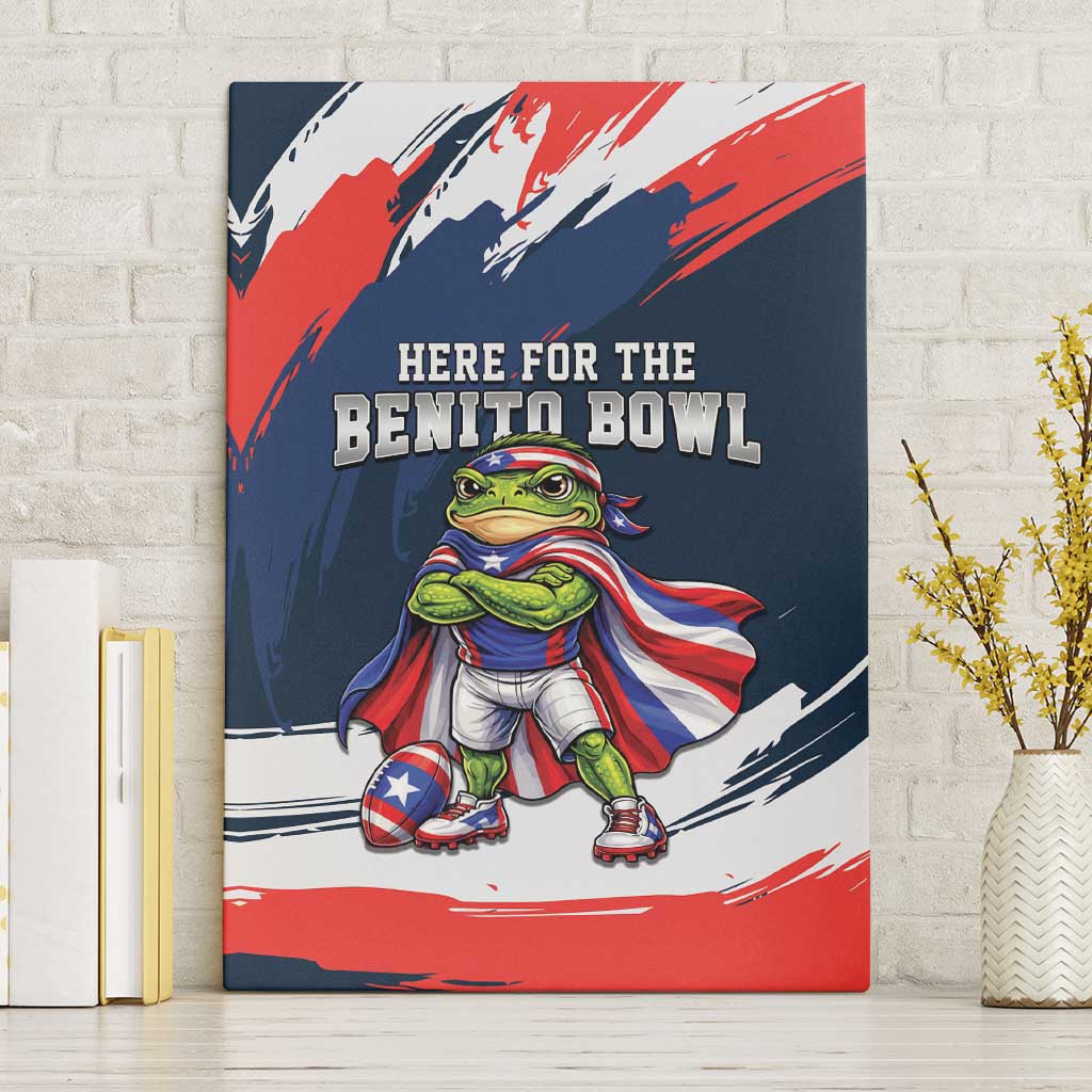 Benito Bowl Puerto Rican Football Canvas Wall Art Coquí Frog Puerto Rican