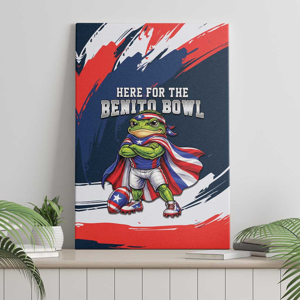 Benito Bowl Puerto Rican Football Canvas Wall Art Coquí Frog Puerto Rican