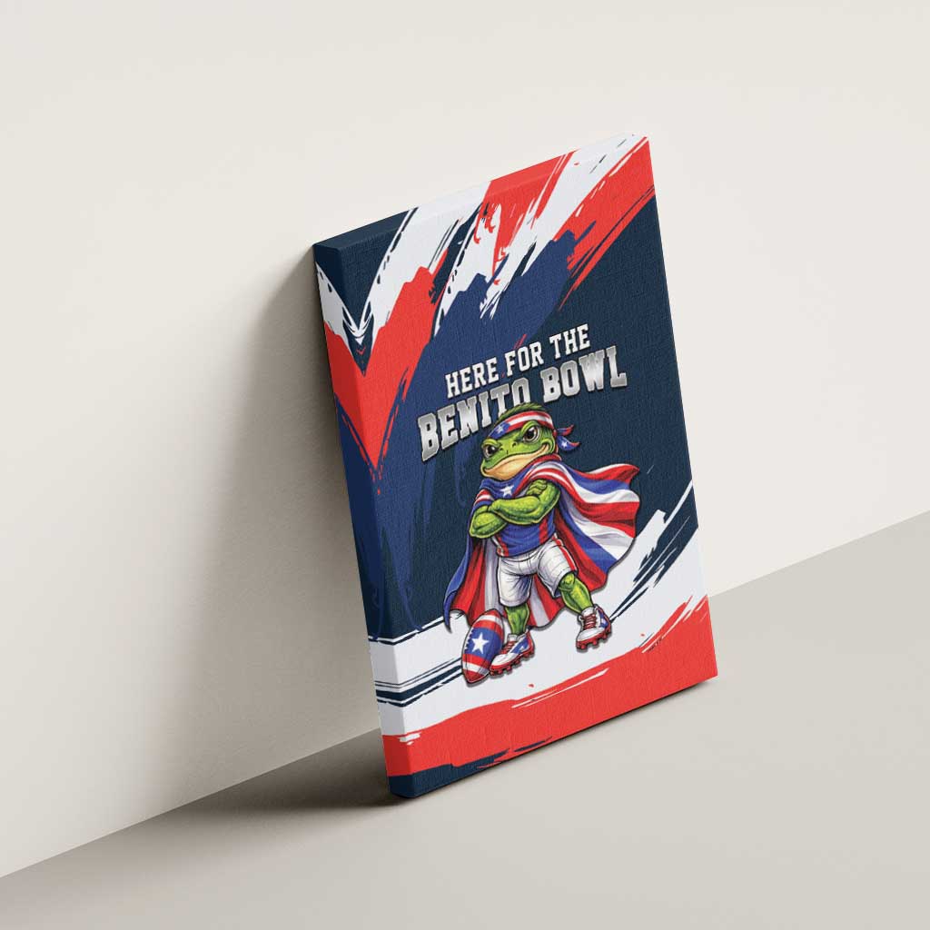 Benito Bowl Puerto Rican Football Canvas Wall Art Coquí Frog Puerto Rican