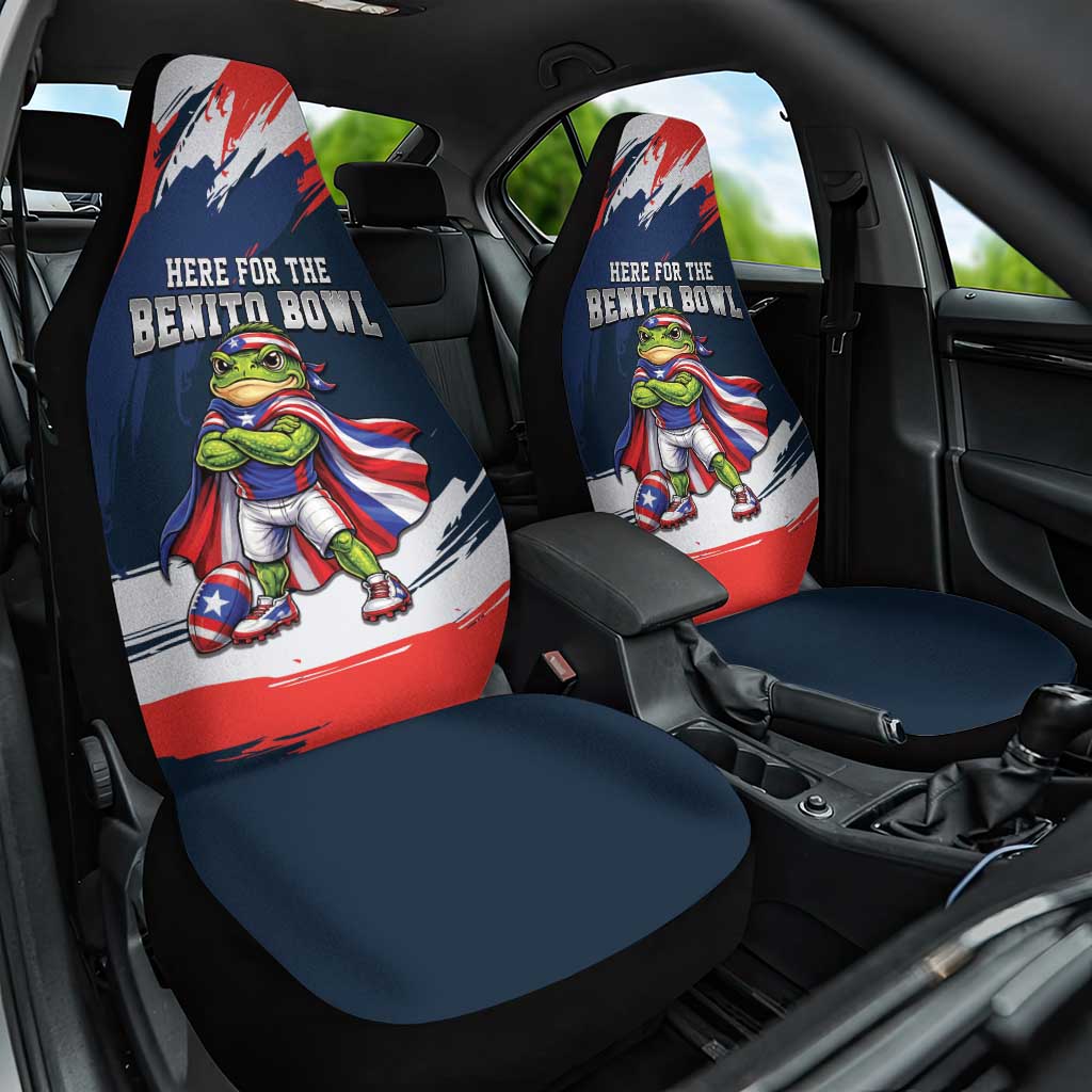 Benito Bowl Puerto Rican Football Car Seat Cover Coquí Frog Puerto Rican