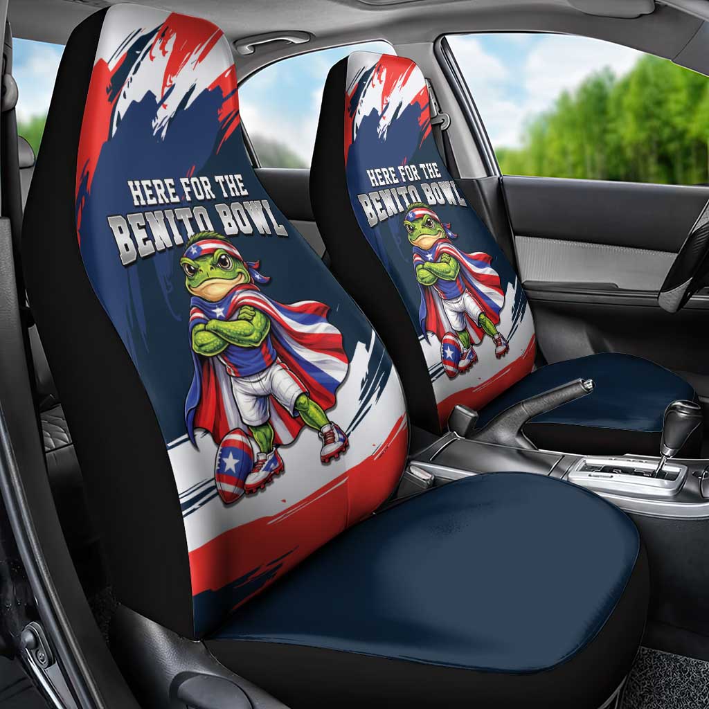 Benito Bowl Puerto Rican Football Car Seat Cover Coquí Frog Puerto Rican
