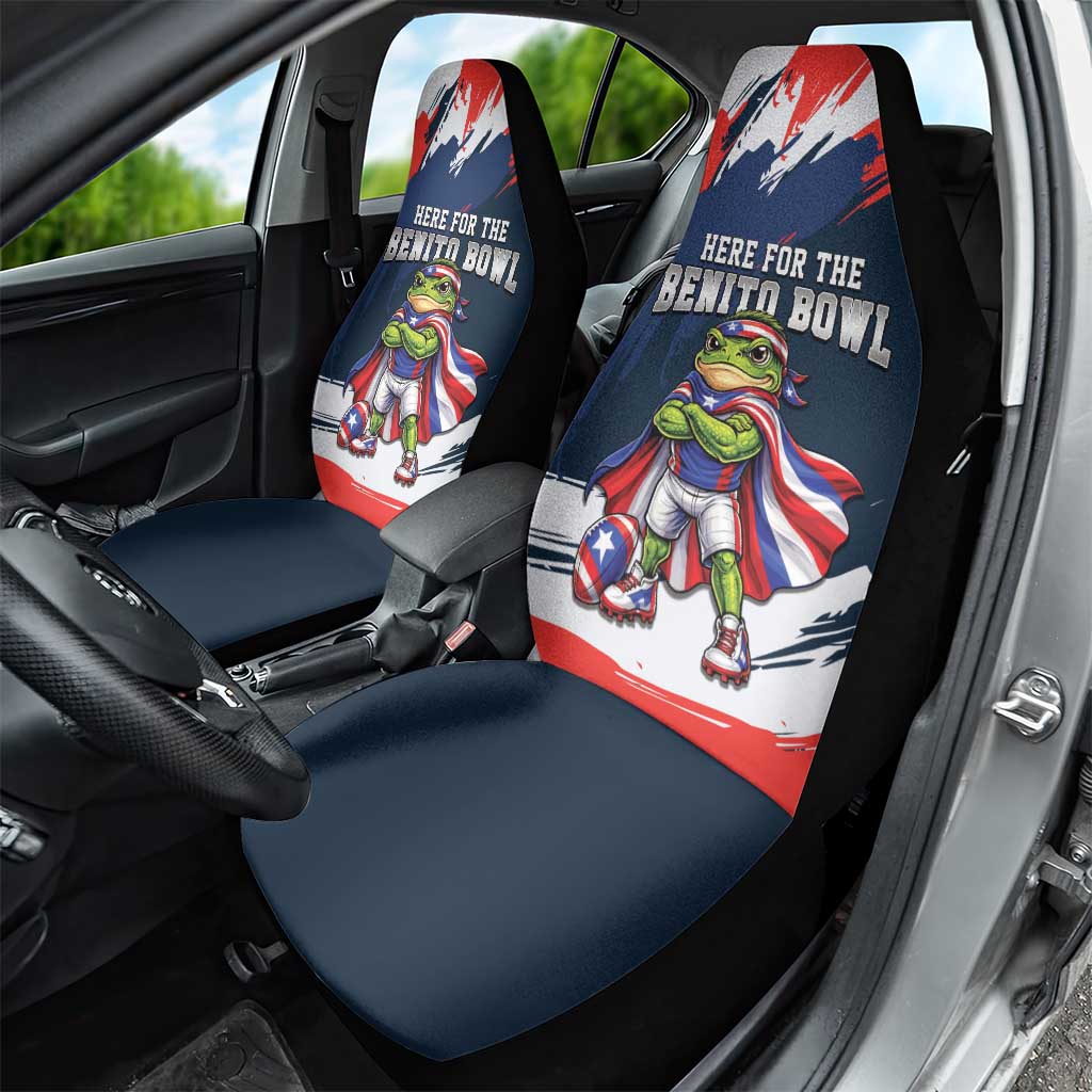 Benito Bowl Puerto Rican Football Car Seat Cover Coquí Frog Puerto Rican