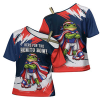 Benito Bowl Puerto Rican Football Cross Shoulder Shirt Coquí Frog Puerto Rican