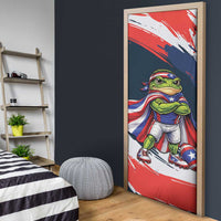 Benito Bowl Puerto Rican Football Door Cover Coquí Frog Puerto Rican