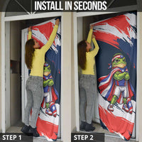 Benito Bowl Puerto Rican Football Door Cover Coquí Frog Puerto Rican