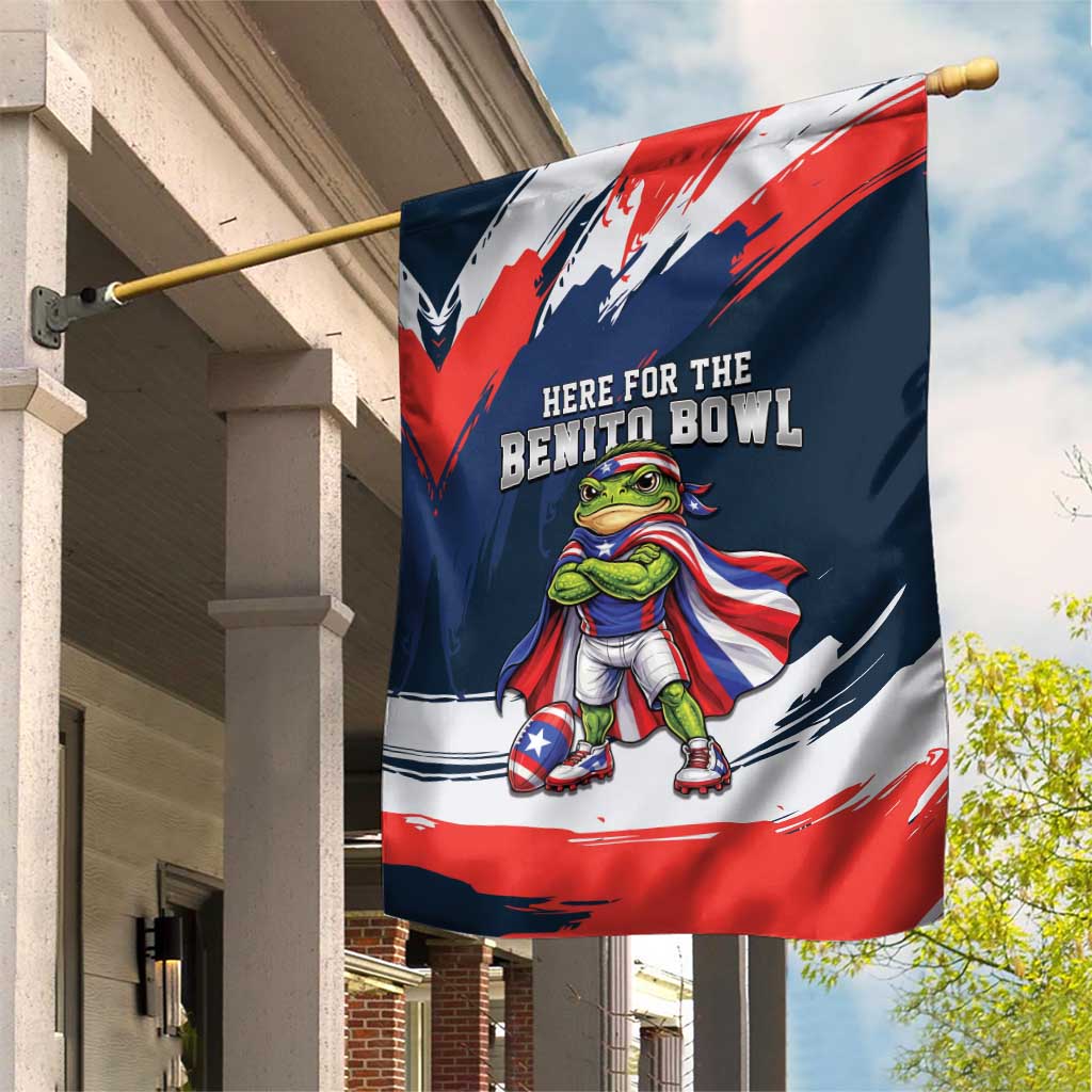 Benito Bowl Puerto Rican Football Garden Flag Coquí Frog Puerto Rican