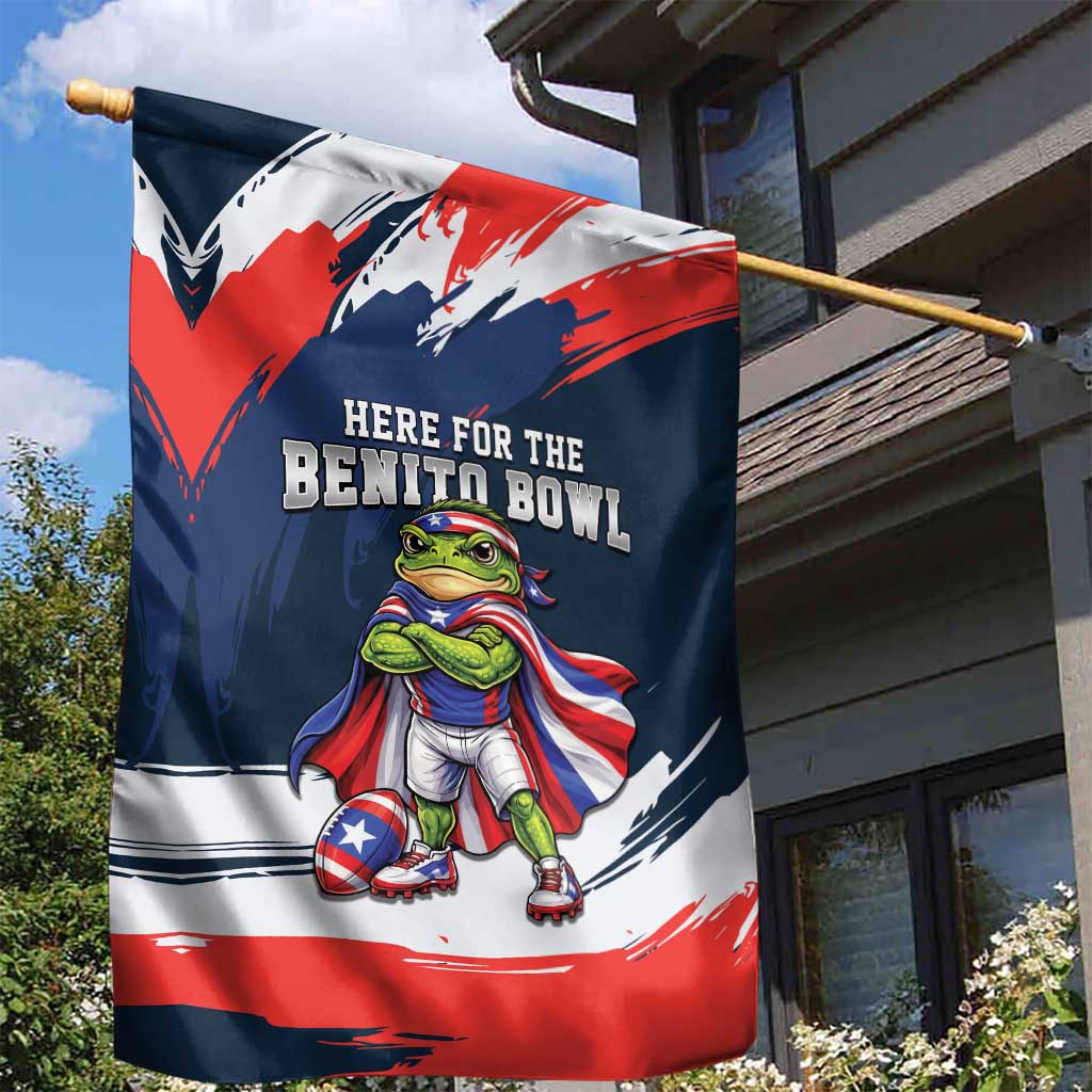 Benito Bowl Puerto Rican Football Garden Flag Coquí Frog Puerto Rican