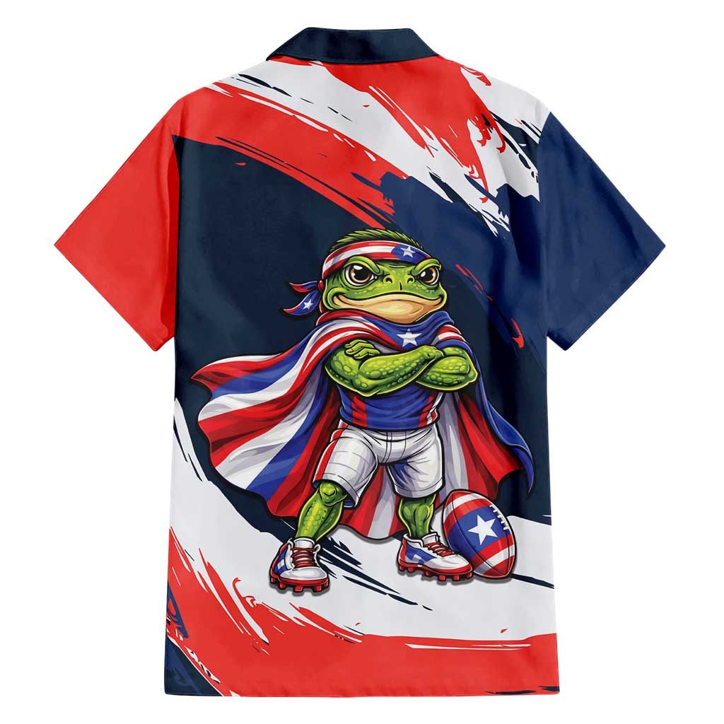 Benito Bowl Puerto Rican Football Hawaiian Shirt Coquí Frog Puerto Rican
