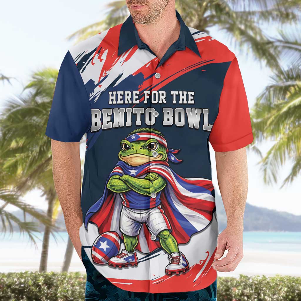 Benito Bowl Puerto Rican Football Hawaiian Shirt Coquí Frog Puerto Rican