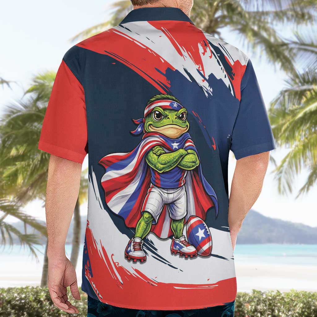 Benito Bowl Puerto Rican Football Hawaiian Shirt Coquí Frog Puerto Rican