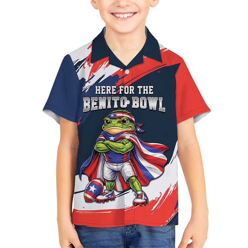Benito Bowl Puerto Rican Football Hawaiian Shirt Coquí Frog Puerto Rican