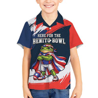 Benito Bowl Puerto Rican Football Kid Hawaiian Shirt Coquí Frog Puerto Rican