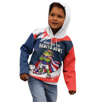 Benito Bowl Puerto Rican Football Kid Hoodie Coquí Frog Puerto Rican