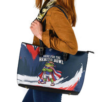 Benito Bowl Puerto Rican Football Leather Tote Bag Coquí Frog Puerto Rican