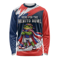 Benito Bowl Puerto Rican Football Long Sleeve Shirt Coquí Frog Puerto Rican