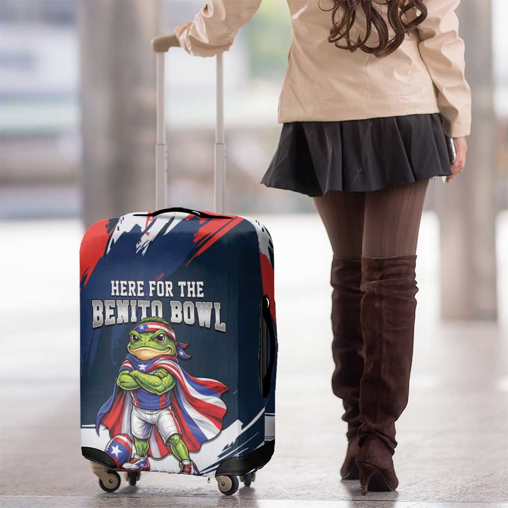 Benito Bowl Puerto Rican Football Luggage Cover Coquí Frog Puerto Rican