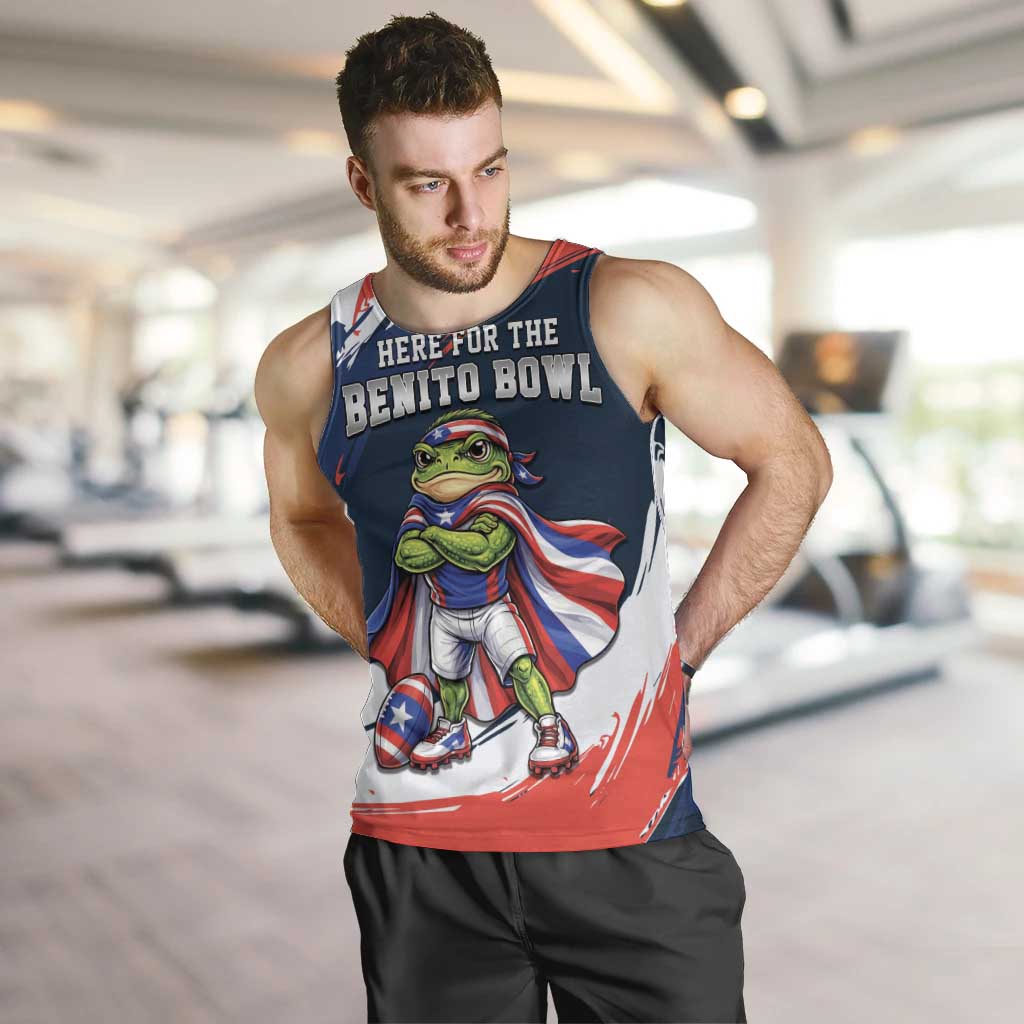 Benito Bowl Puerto Rican Football Men Tank Top Coquí Frog Puerto Rican
