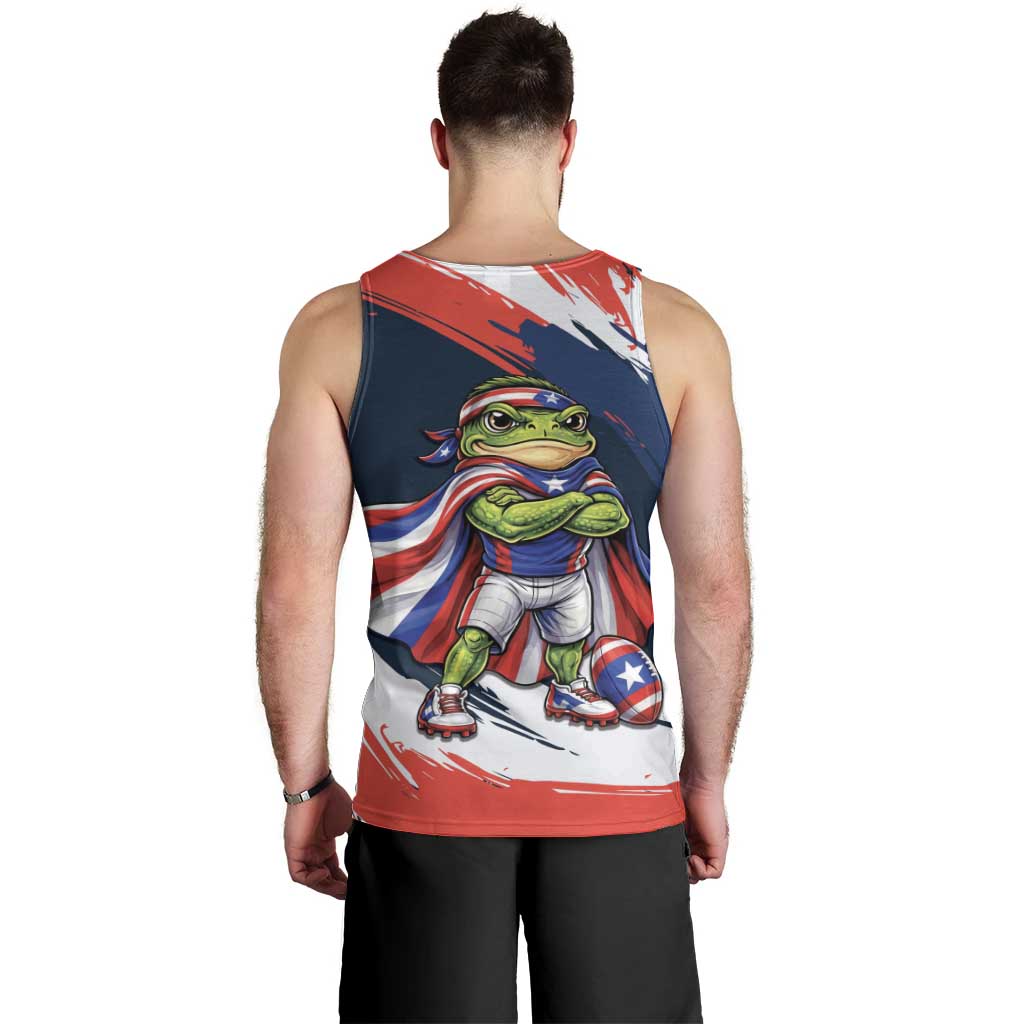 Benito Bowl Puerto Rican Football Men Tank Top Coquí Frog Puerto Rican