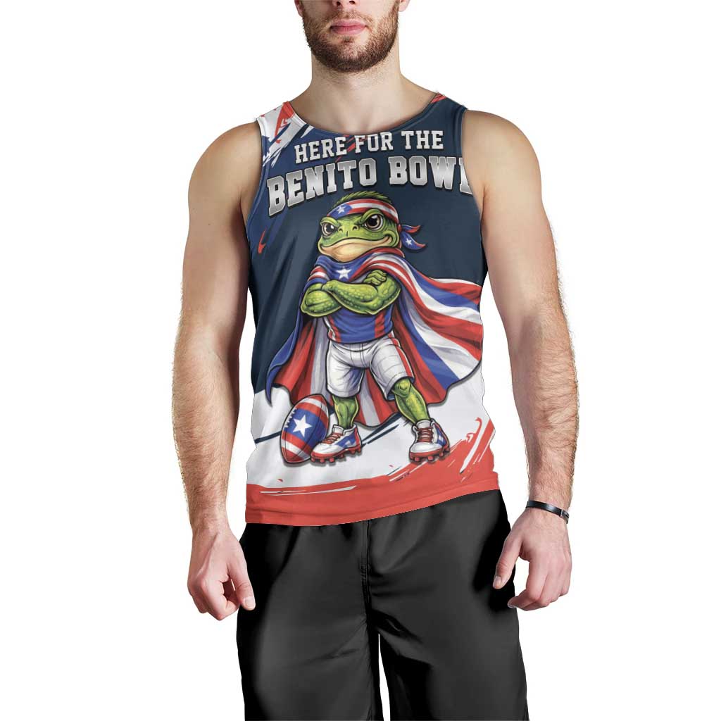 Benito Bowl Puerto Rican Football Men Tank Top Coquí Frog Puerto Rican