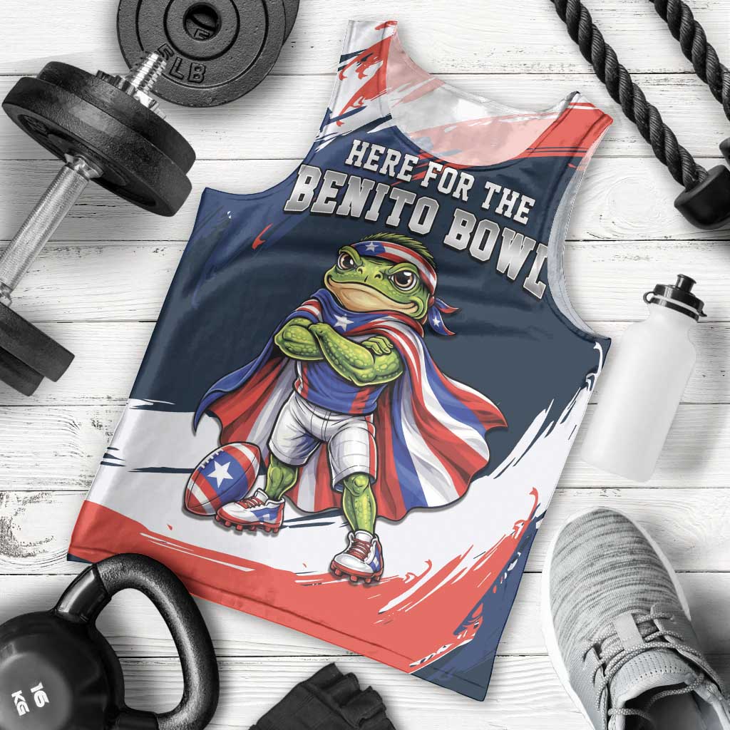 Benito Bowl Puerto Rican Football Men Tank Top Coquí Frog Puerto Rican
