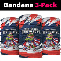 Benito Bowl Puerto Rican Football Neck Gaiter Coquí Frog Puerto Rican