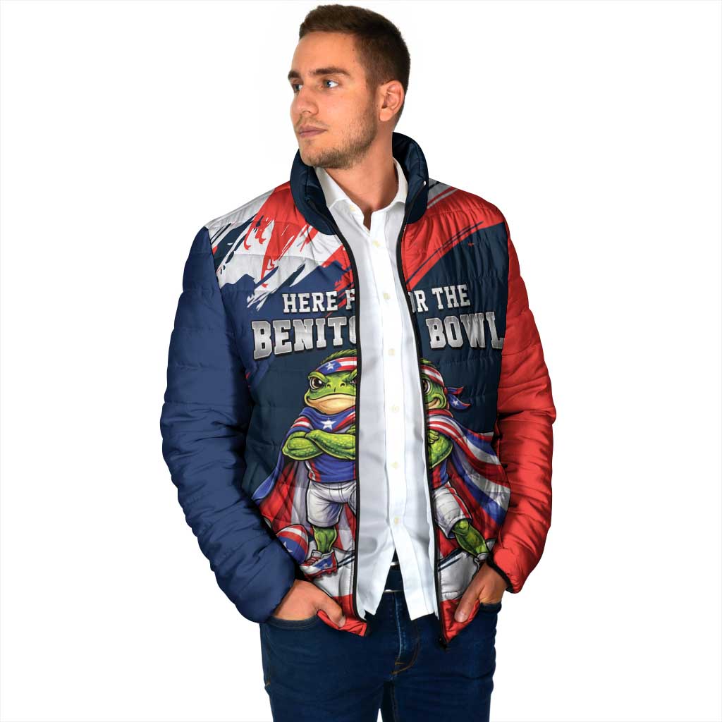 Benito Bowl Puerto Rican Football Padded Jacket Coquí Frog Puerto Rican