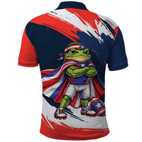 Benito Bowl Puerto Rican Football Polo Shirt Coquí Frog Puerto Rican