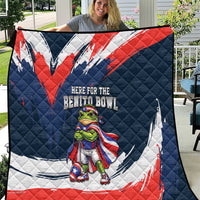 Benito Bowl Puerto Rican Football Quilt Coquí Frog Puerto Rican