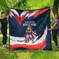 Benito Bowl Puerto Rican Football Quilt Coquí Frog Puerto Rican