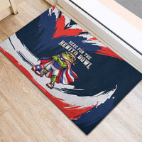 Benito Bowl Puerto Rican Football Rubber Doormat Coquí Frog Puerto Rican
