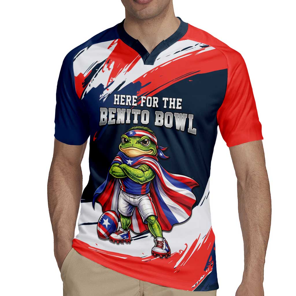 Benito Bowl Puerto Rican Football Rugby Jersey Coquí Frog Puerto Rican