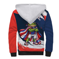 Benito Bowl Puerto Rican Football Sherpa Hoodie Coquí Frog Puerto Rican