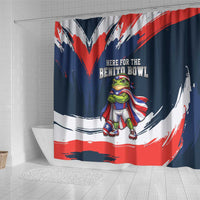Benito Bowl Puerto Rican Football Shower Curtain Coquí Frog Puerto Rican