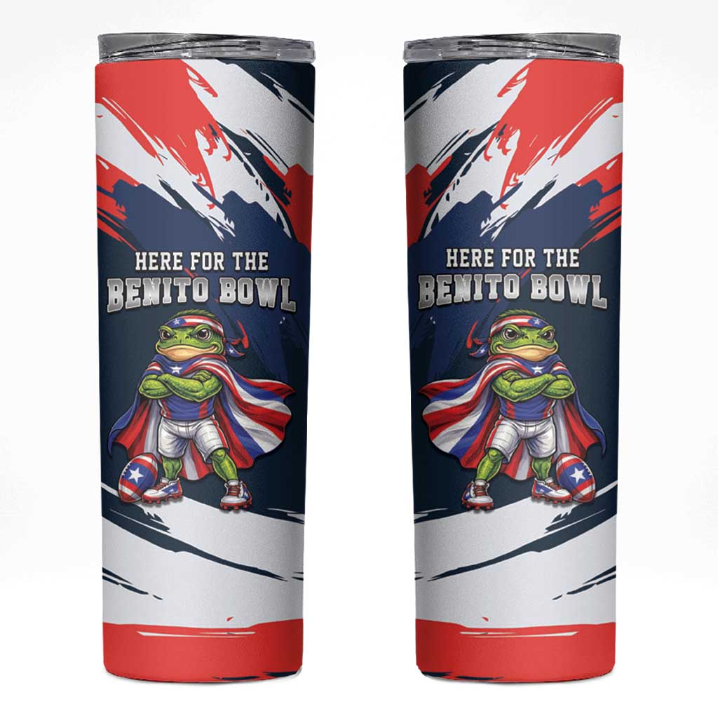 Benito Bowl Puerto Rican Football Skinny Tumbler Coquí Frog Puerto Rican