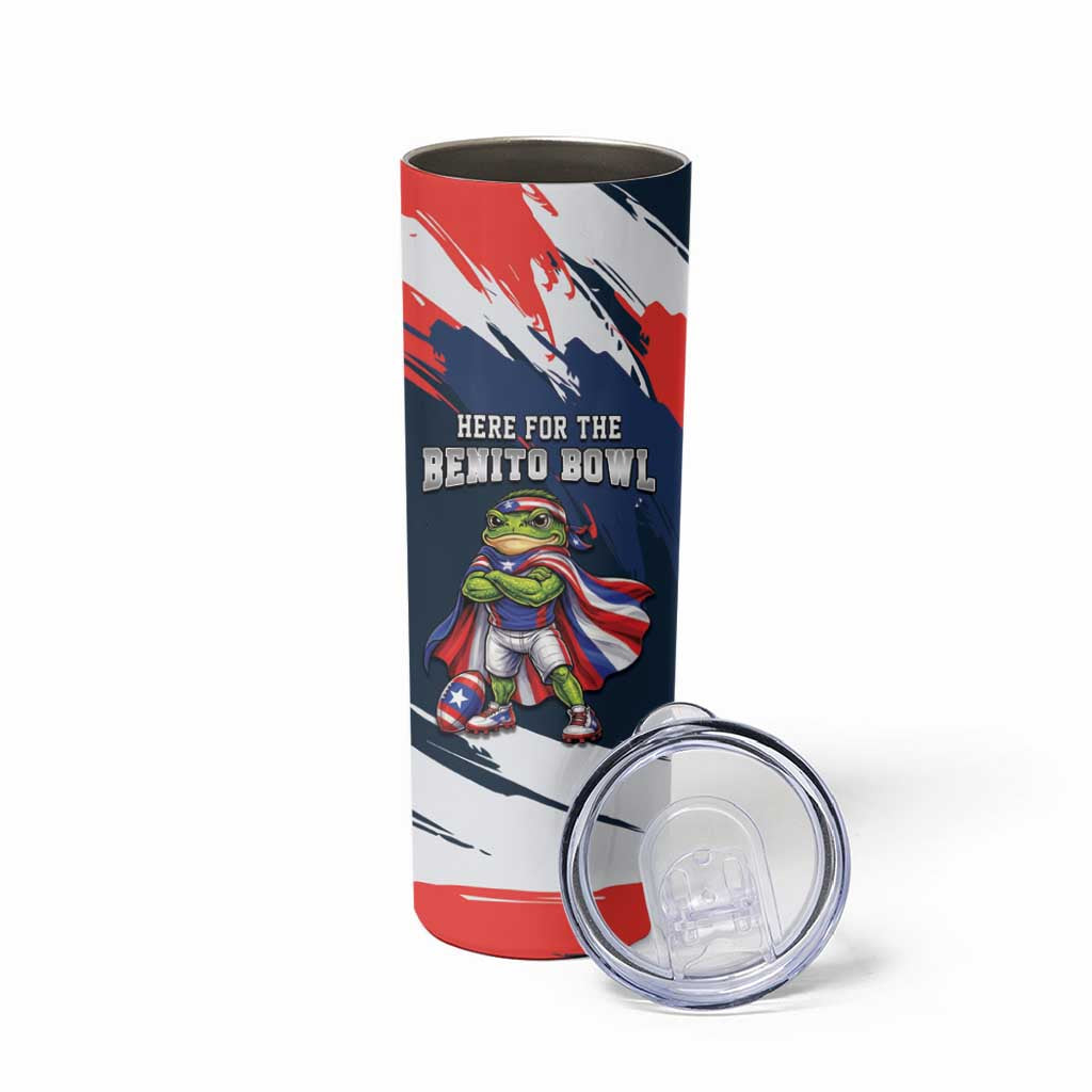 Benito Bowl Puerto Rican Football Skinny Tumbler Coquí Frog Puerto Rican