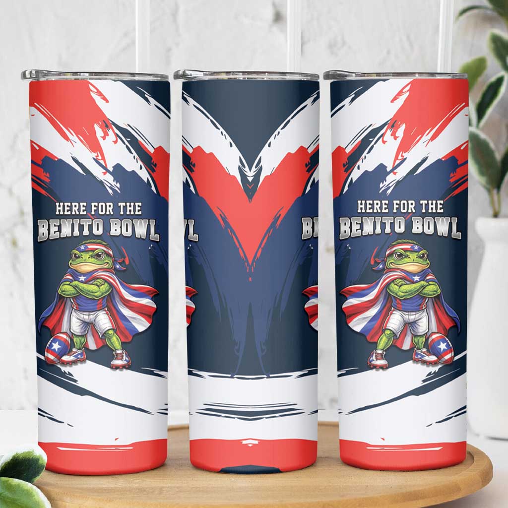 Benito Bowl Puerto Rican Football Skinny Tumbler Coquí Frog Puerto Rican