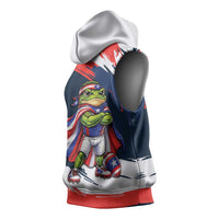 Benito Bowl Puerto Rican Football Sleeveless Hoodie Coquí Frog Puerto Rican