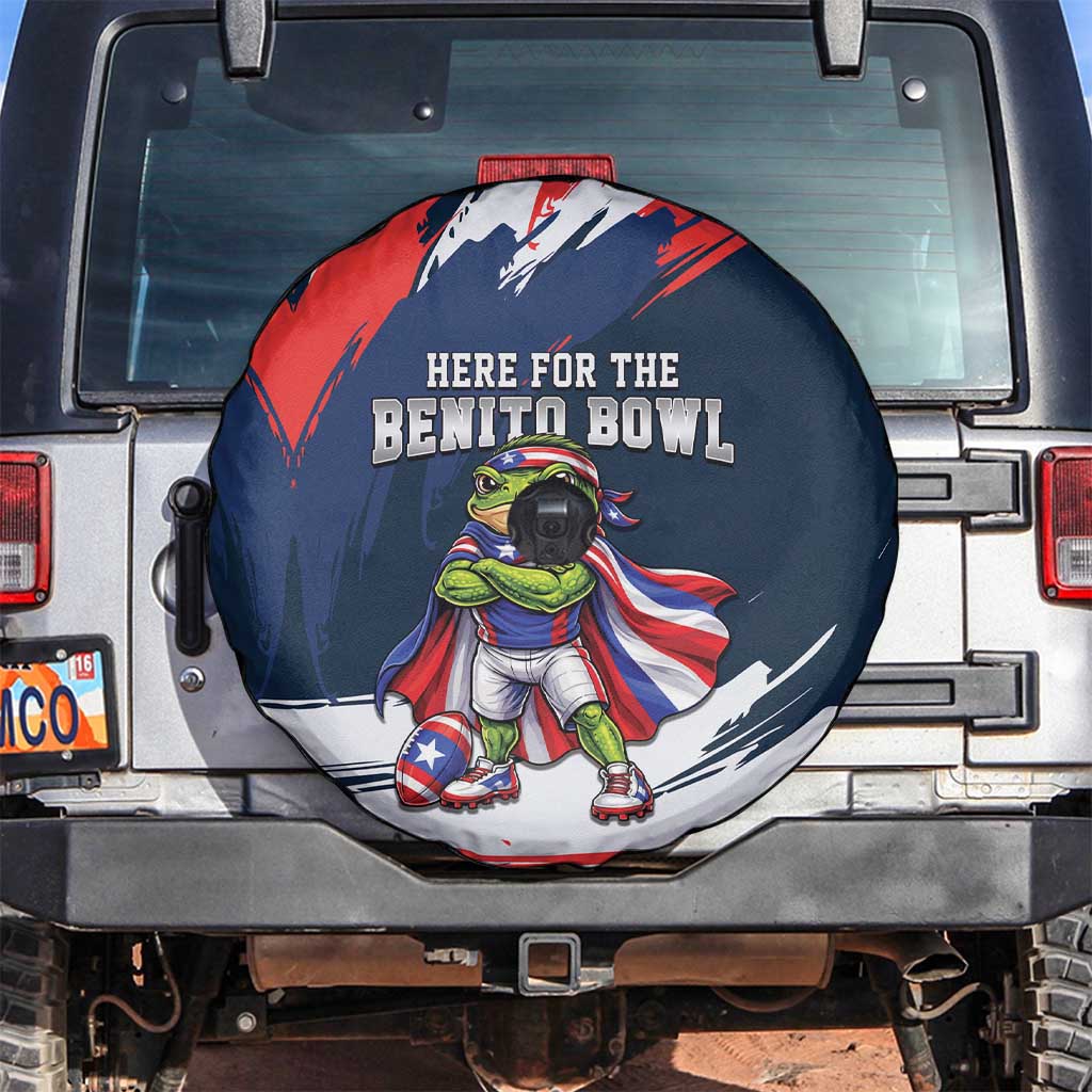 Benito Bowl Puerto Rican Football Spare Tire Cover Coquí Frog Puerto Rican