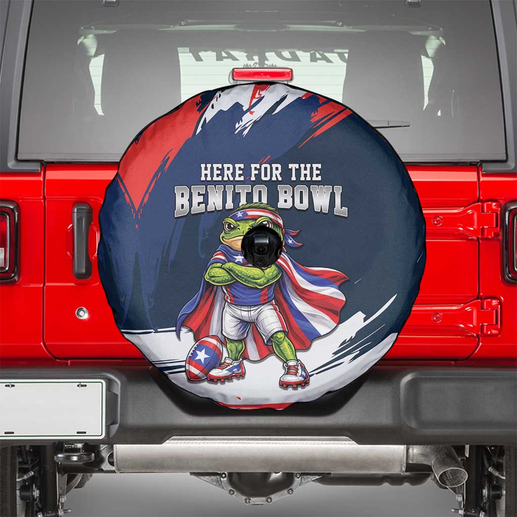 Benito Bowl Puerto Rican Football Spare Tire Cover Coquí Frog Puerto Rican