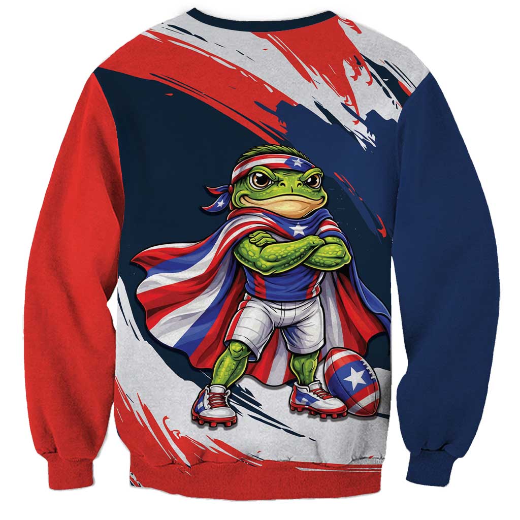 Benito Bowl Puerto Rican Football Sweatshirt Coquí Frog Puerto Rican