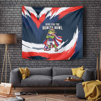 Benito Bowl Puerto Rican Football Tapestry Coquí Frog Puerto Rican